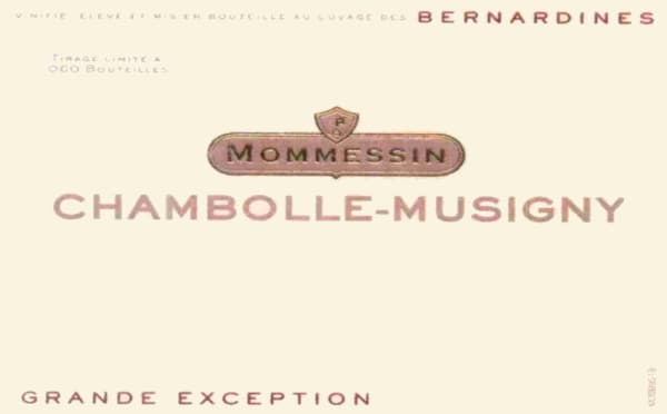 Rượu vang đỏ Mommessin Chambolle-Musigny Grande Exception 2003