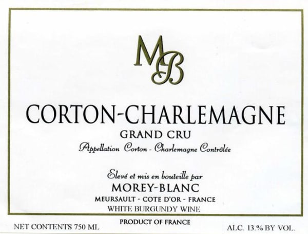 Rượu vang trằng Morey-Blanc Corton-Charlemagne Grand Cru 2004