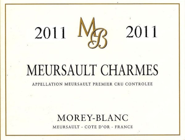 Rượu vang trằng Morey-Blanc Meursault Charmes Premier Cru 2011