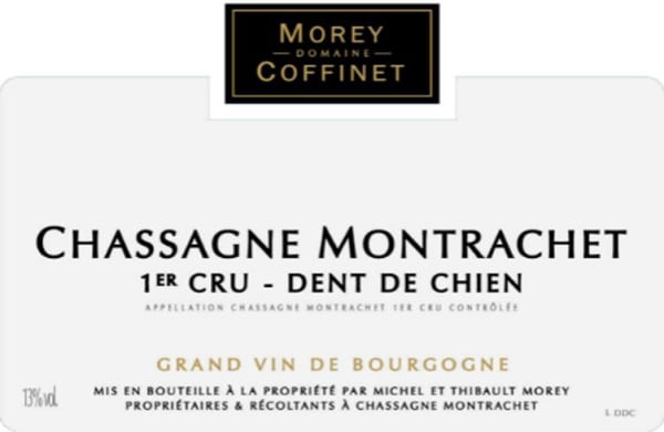 Rượu vang trằng Morey-Coffinet Chassagne-Montrachet Dent de Chien Premier Cru 2020