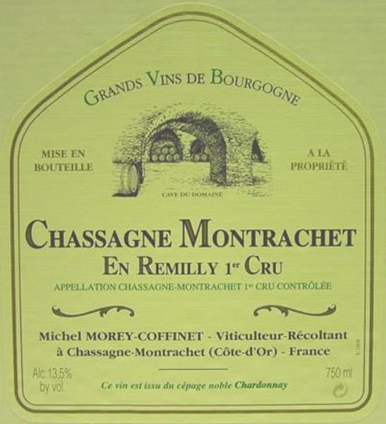 Rượu vang trằng Morey-Coffinet Chassagne-Montrachet En Remilly Premier Cru 2002
