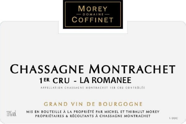 Rượu vang trằng Morey-Coffinet Chassagne-Montrachet La Romanee Premier Cru 2021