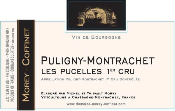 Rượu vang trằng Morey-Coffinet Puligny-Montrachet Les Pucelles Premier Cru 2011