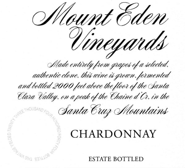 Rượu vang trằng Mount Eden Vineyards Estate Chardonnay (chai Magnum 1,5 lít) 2016