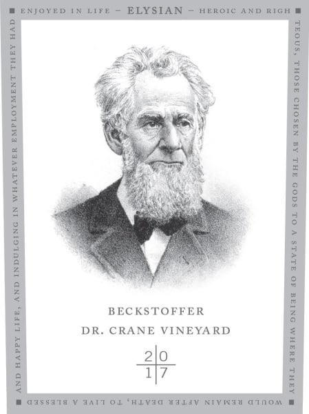 Rượu vang đỏ Myriad Cellars Beckstoffer Dr. Crane Vineyard Elysian Cabernet Sauvignon 2017