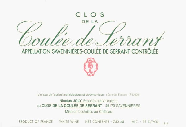 Rượu vang trằng Nicolas Joly Savennieres Clos de la Coulee de Serrant 2001