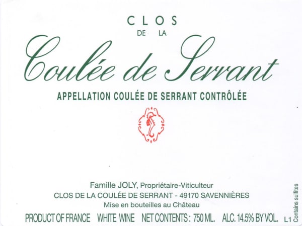Rượu vang trằng Nicolas Joly Savennieres Clos de la Coulee de Serrant 2021