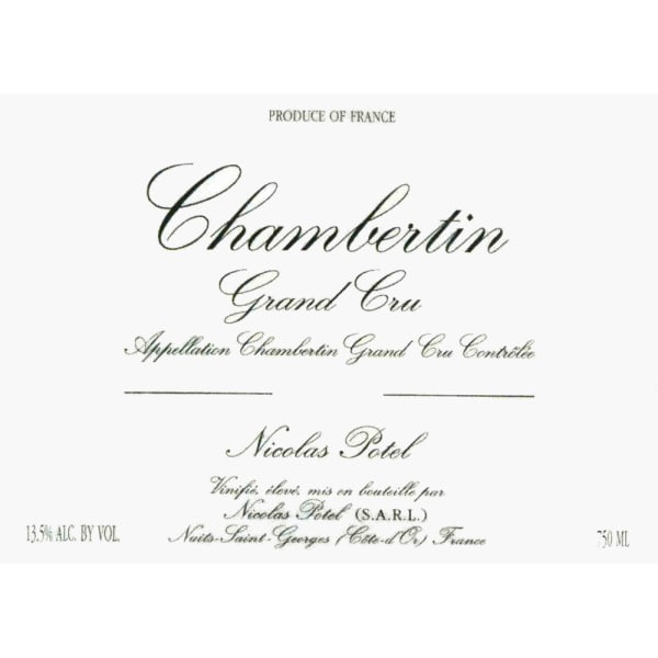Rượu vang đỏ Nicolas Potel Chambertin Grand Cru 2006