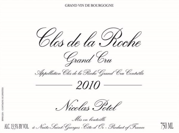 Rượu vang đỏ Nicolas Potel Clos de la Roche Grand Cru 2010