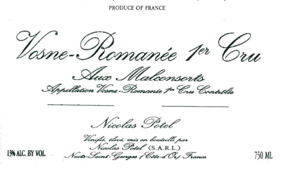 Rượu vang đỏ Nicolas Potel Vosne-Romanee Aux Malconsorts Premier Cru 2002