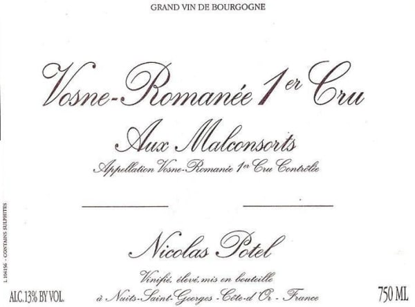 Rượu vang đỏ Nicolas Potel Vosne-Romanee Aux Malconsorts Premier Cru 2005