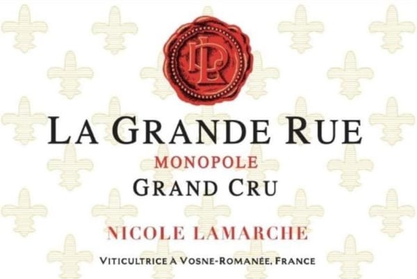 Rượu vang đỏ Nicole Lamarche La Grande Rue Monopole Grand Cru 2020