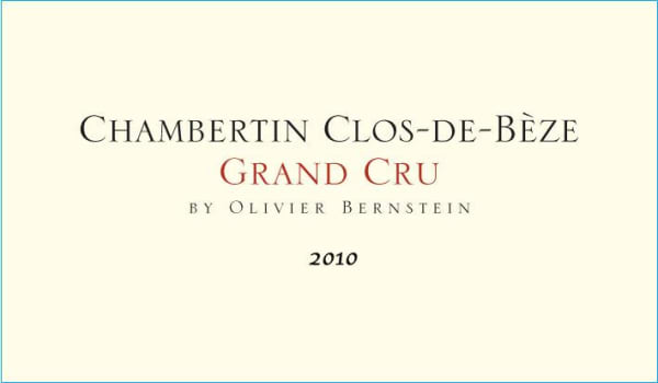 Rượu vang đỏ Olivier Bernstein Chambertin Clos de Beze Grand Cru 2010