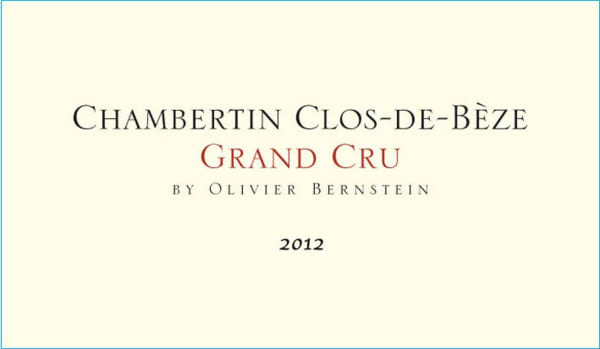 Rượu vang đỏ Olivier Bernstein Chambertin Clos de Beze Grand Cru 2012
