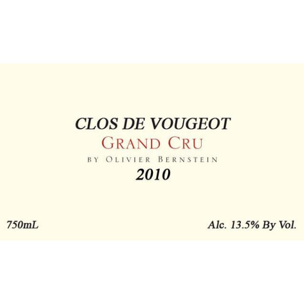 Rượu vang đỏ Olivier Bernstein Clos de Vougeot Grand Cru 2010