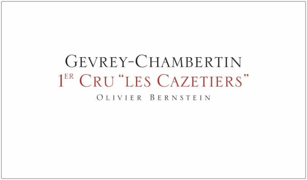 Rượu vang đỏ Olivier Bernstein Gevrey-Chambertin Les Cazetiers Premier Cru 2016