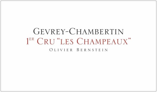 Rượu vang đỏ Olivier Bernstein Gevrey-Chambertin Les Champeaux Premier Cru 2017