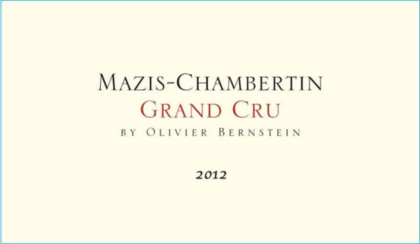 Rượu vang đỏ Olivier Bernstein Mazis-Chambertin Grand Cru 2012