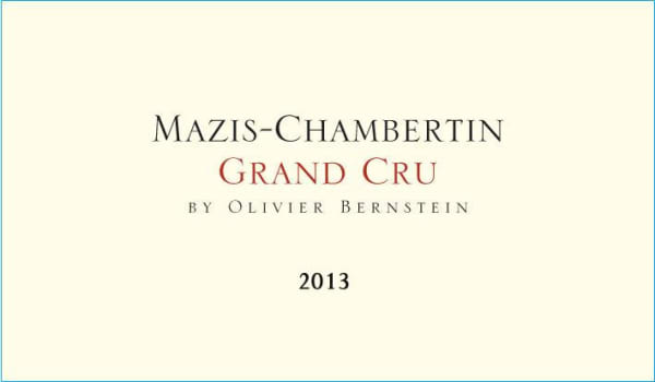 Rượu vang đỏ Olivier Bernstein Mazis-Chambertin Grand Cru 2013