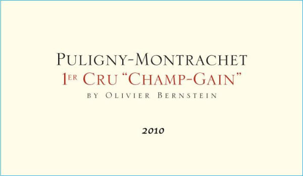 Rượu vang trằng Olivier Bernstein Puligny-Montrachet Champ-Gain Premier Cru 2010