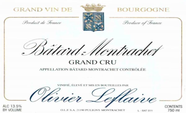 Rượu vang trằng Olivier Leflaive Batard-Montrachet Grand Cru 2004