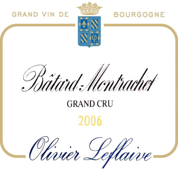Rượu vang trằng Olivier Leflaive Batard-Montrachet Grand Cru 2006