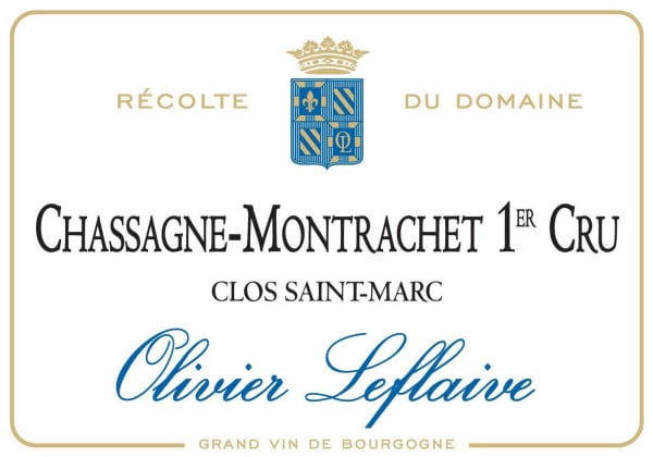 Rượu vang trằng Olivier Leflaive Chassagne-Montrachet Clos Saint Marc Premier Cru 2013