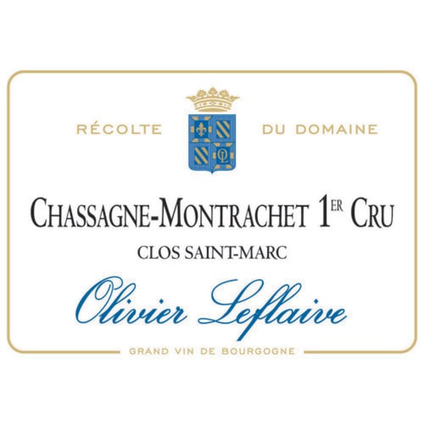 Rượu vang trằng Olivier Leflaive Chassagne-Montrachet Clos Saint Marc Premier Cru 2015