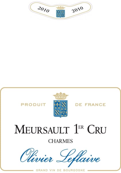 Rượu vang trằng Olivier Leflaive Meursault Charmes Premier Cru 2010