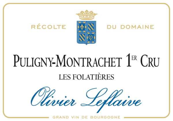 Rượu vang trằng Olivier Leflaive Puligny-Montrachet Les Folatieres Premier Cru 2017