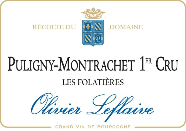 Rượu vang trằng Olivier Leflaive Puligny-Montrachet Les Folatieres Premier Cru (Domaine) 2018