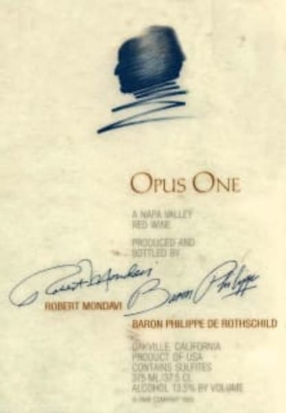 Rượu vang đỏ Opus One (375ML half-bottle) 1992