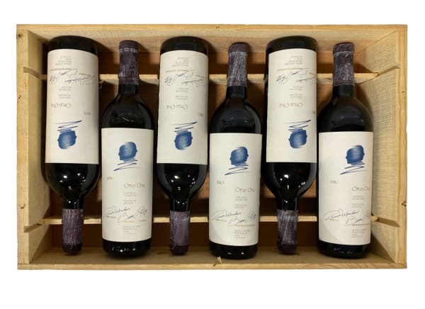 Rượu vang đỏ Opus One 6-Pack Mixed Case (2x1979 & 4x1980 in OWC - corroded capsules)