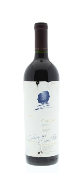 Rượu vang đỏ Opus One (slightly torn label) 1991
