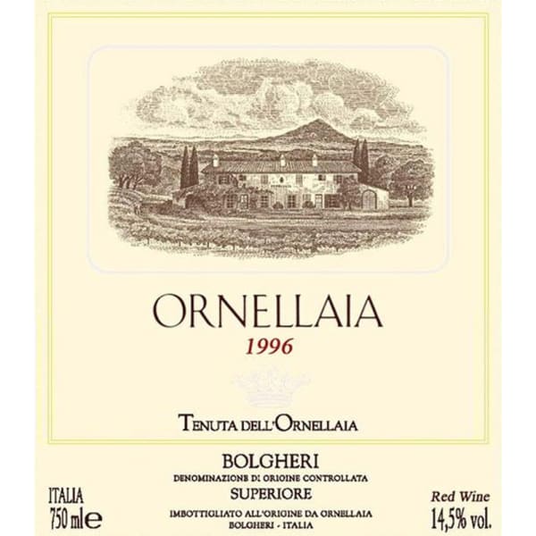 Rượu vang đỏ Ornellaia 1996