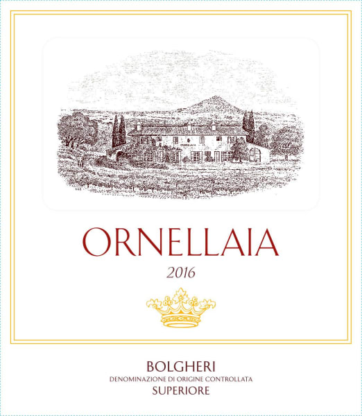 Rượu vang đỏ Ornellaia (chai 6 lít) 2016