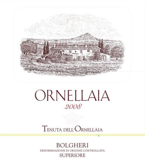 Rượu vang đỏ Ornellaia Tuscany Vertical Collection Superiore 2008