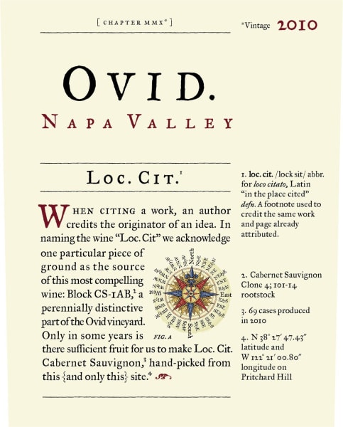 Rượu vang đỏ OVID Loc Cit Cabernet Sauvignon 2010