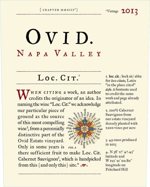 Rượu vang đỏ OVID Loc Cit Cabernet Sauvignon 2013