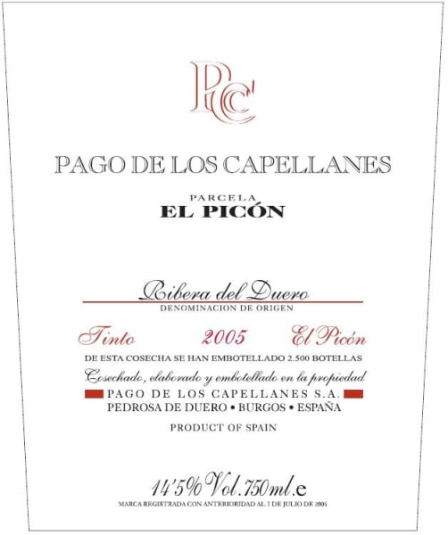 Rượu vang đỏ Pago de Los Capellanes El Picon Tinto 2005