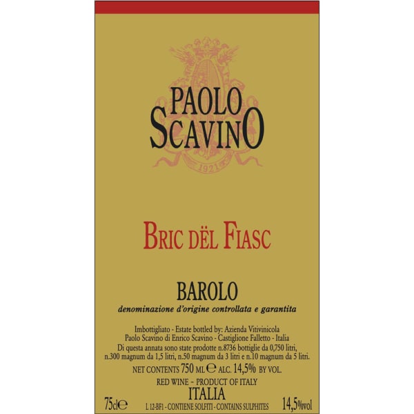 Rượu vang đỏ Paolo Scavino Barolo Bric del Fiasc 1997