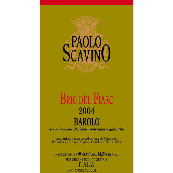 Rượu vang đỏ Paolo Scavino Barolo Bric del Fiasc (chai 3 lít) 2004