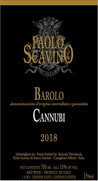 Rượu vang đỏ Paolo Scavino Barolo Cannubi (chai Magnum 1,5 lít) 2018