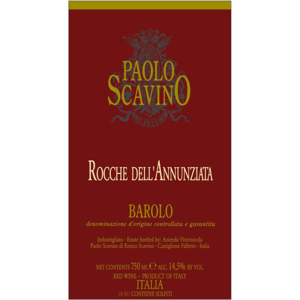 Rượu vang đỏ Paolo Scavino Barolo Rocche dell'Annunziata Riserva (1.5 Liter) 2000