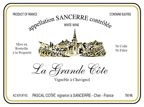 Rượu vang trằng Pascal Cotat Sancerre La Grande Cote 2022