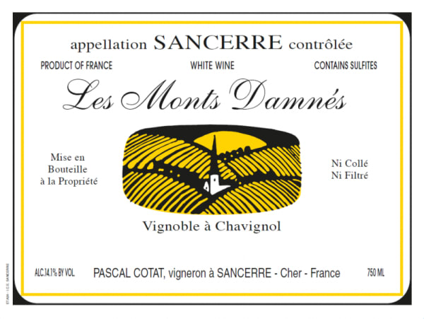 Rượu vang trằng Pascal Cotat Sancerre Les Monts Damnes 2021