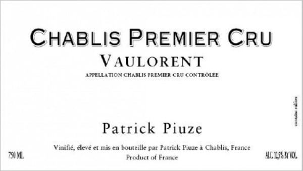 Rượu vang trằng Patrick Piuze Chablis Vaulorent Premier Cru 2020