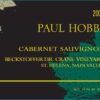 Rượu vang đỏ Paul Hobbs Beckstoffer Dr. Crane Vineyard Cabernet Sauvignon 2007