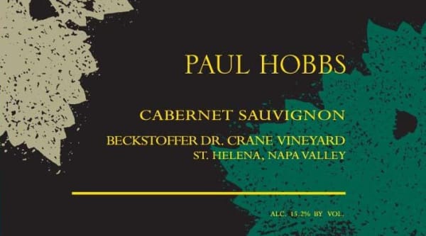 Rượu vang đỏ Paul Hobbs Beckstoffer Dr. Crane Vineyard Cabernet Sauvignon 2010