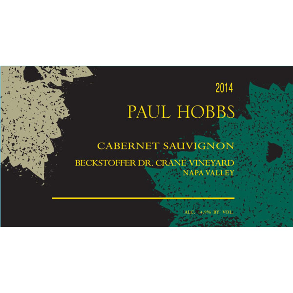 Rượu vang đỏ Paul Hobbs Beckstoffer Dr. Crane Vineyard Cabernet Sauvignon 2014
